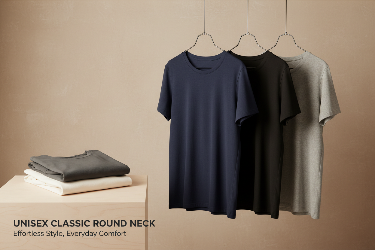 Round Neck T-shirts- Unisex