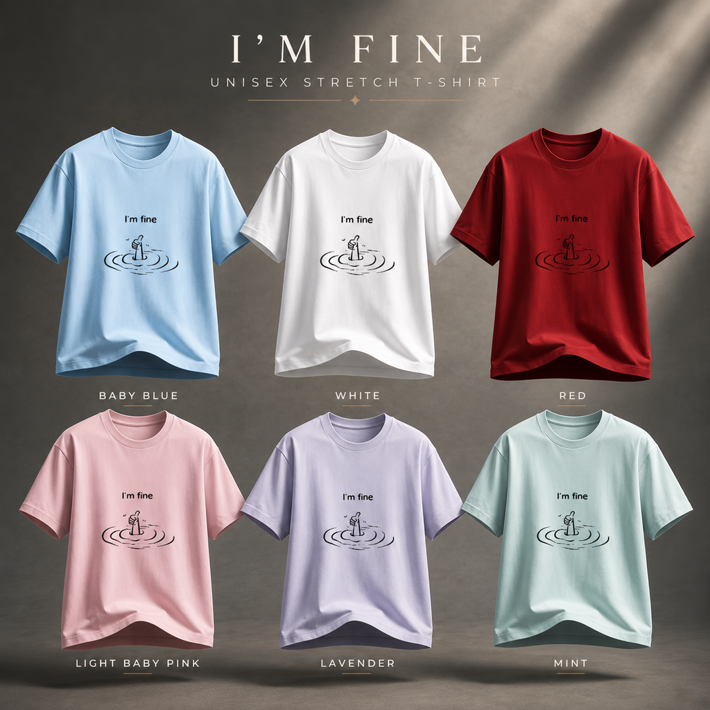 Unisex Stretch T-shirt- "Unbothered 🌊"