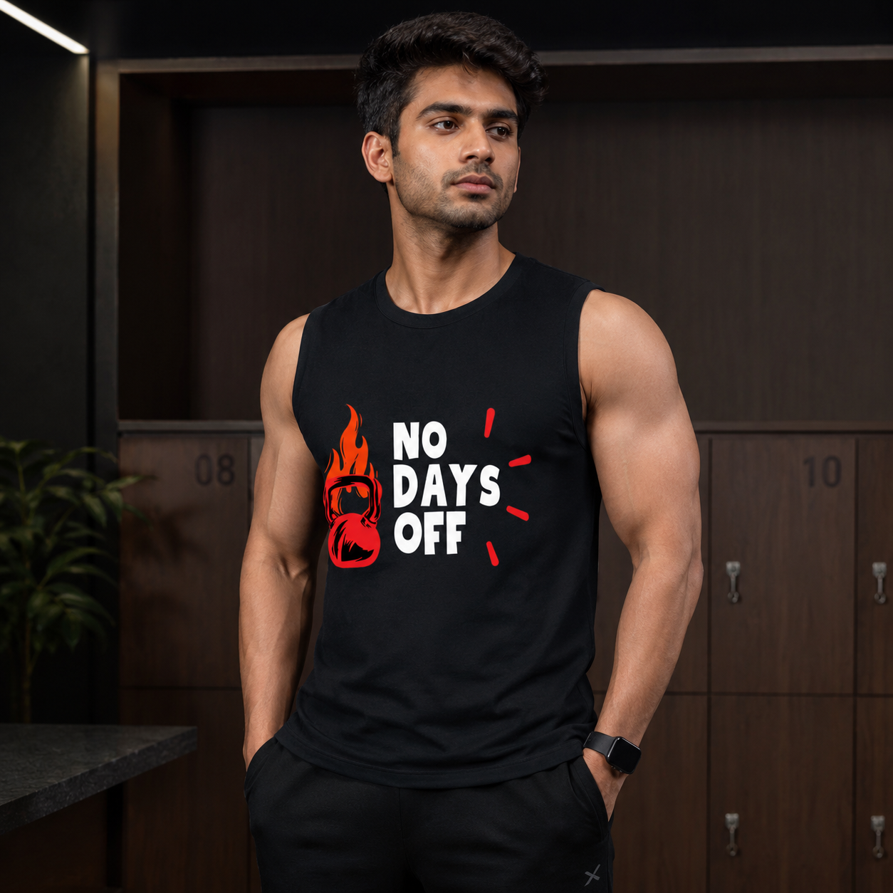 Men's Sleeveless T-Shirt- “Relentless”