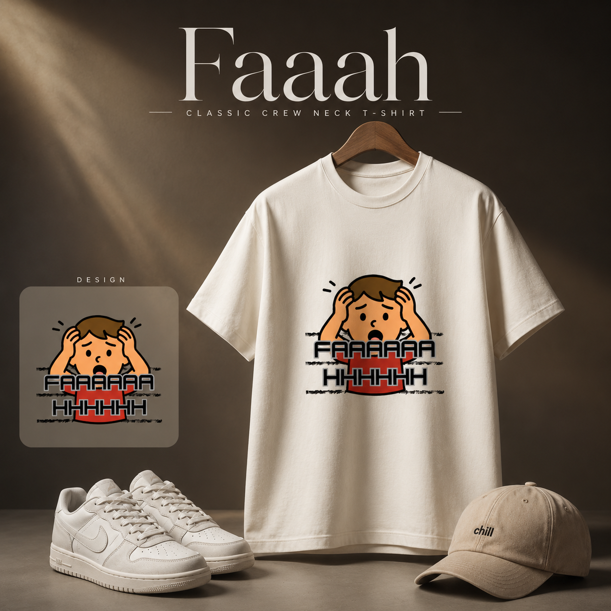Unisex Crew T-Shirt- Faaah