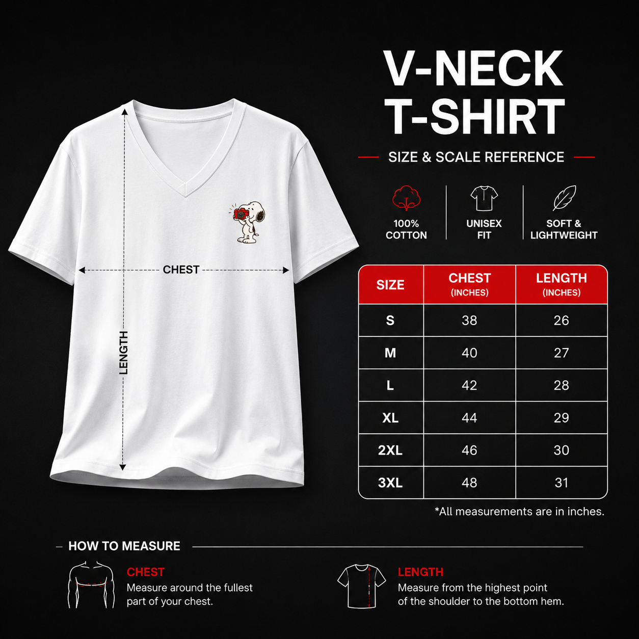 Unisex V Neck T-Shirt- “Captured”