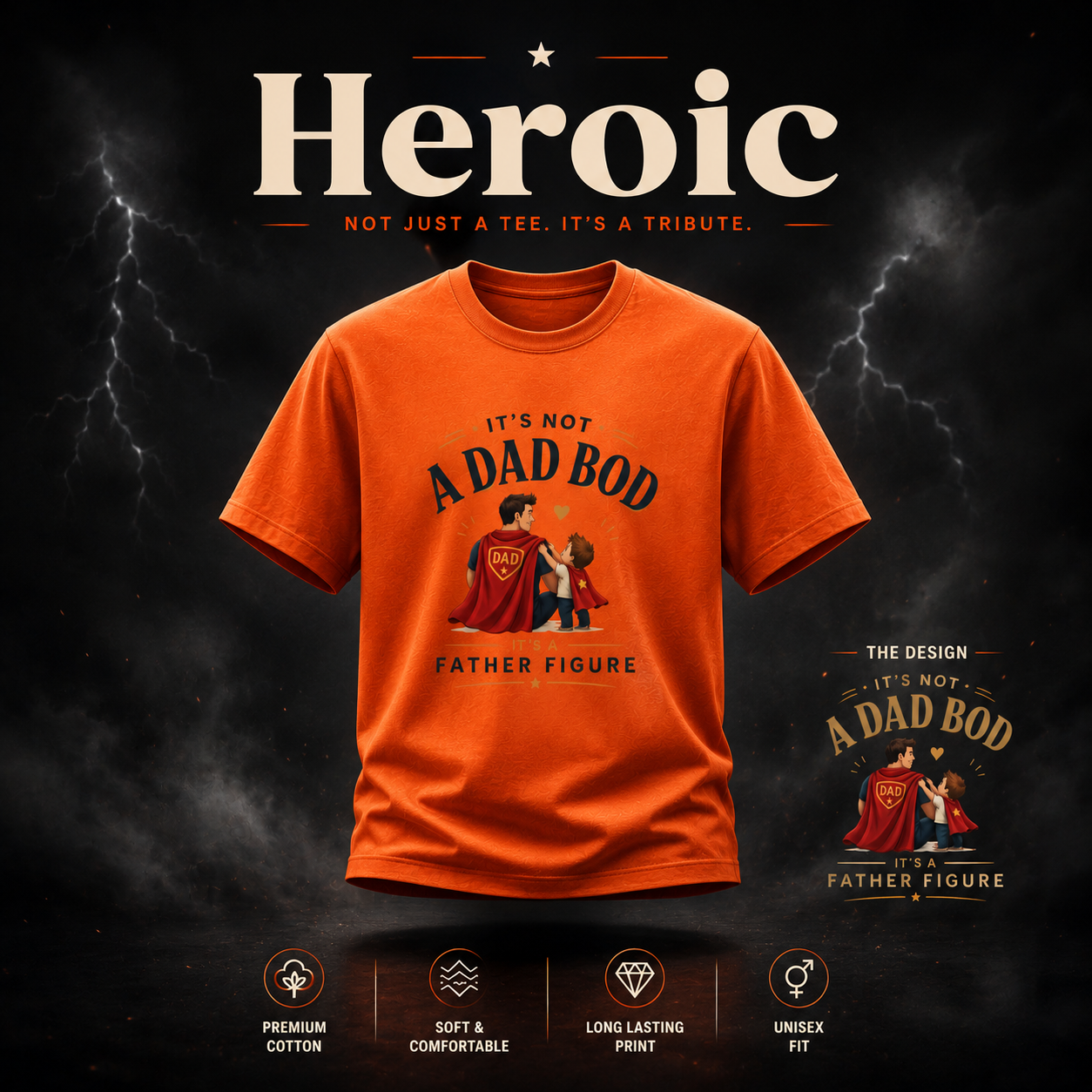 Crew T-Shirt- "Heroic"