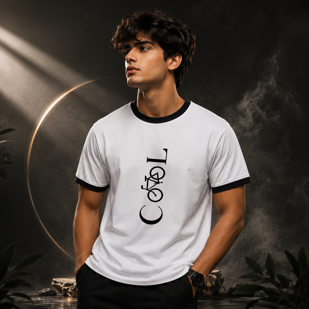 Unisex Ringer T-Shirt- "Freewheel 🚴"