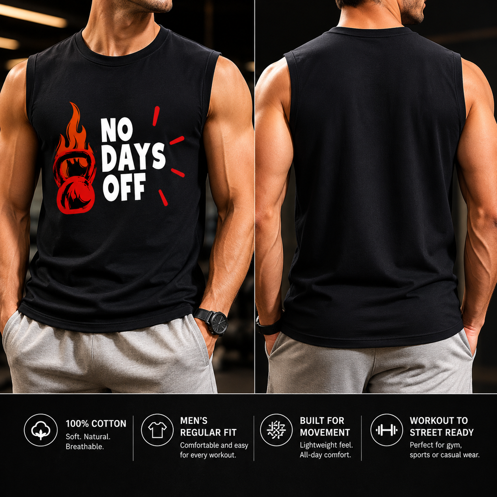 Men's Sleeveless T-Shirt- “Relentless”