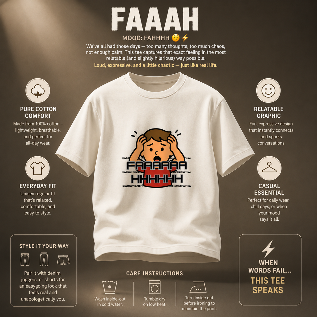 Unisex Crew T-Shirt- Faaah