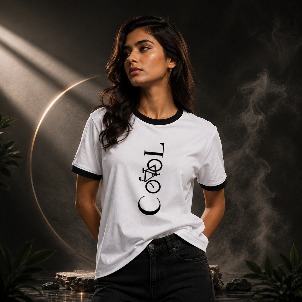 Unisex Ringer T-Shirt- "Freewheel 🚴"