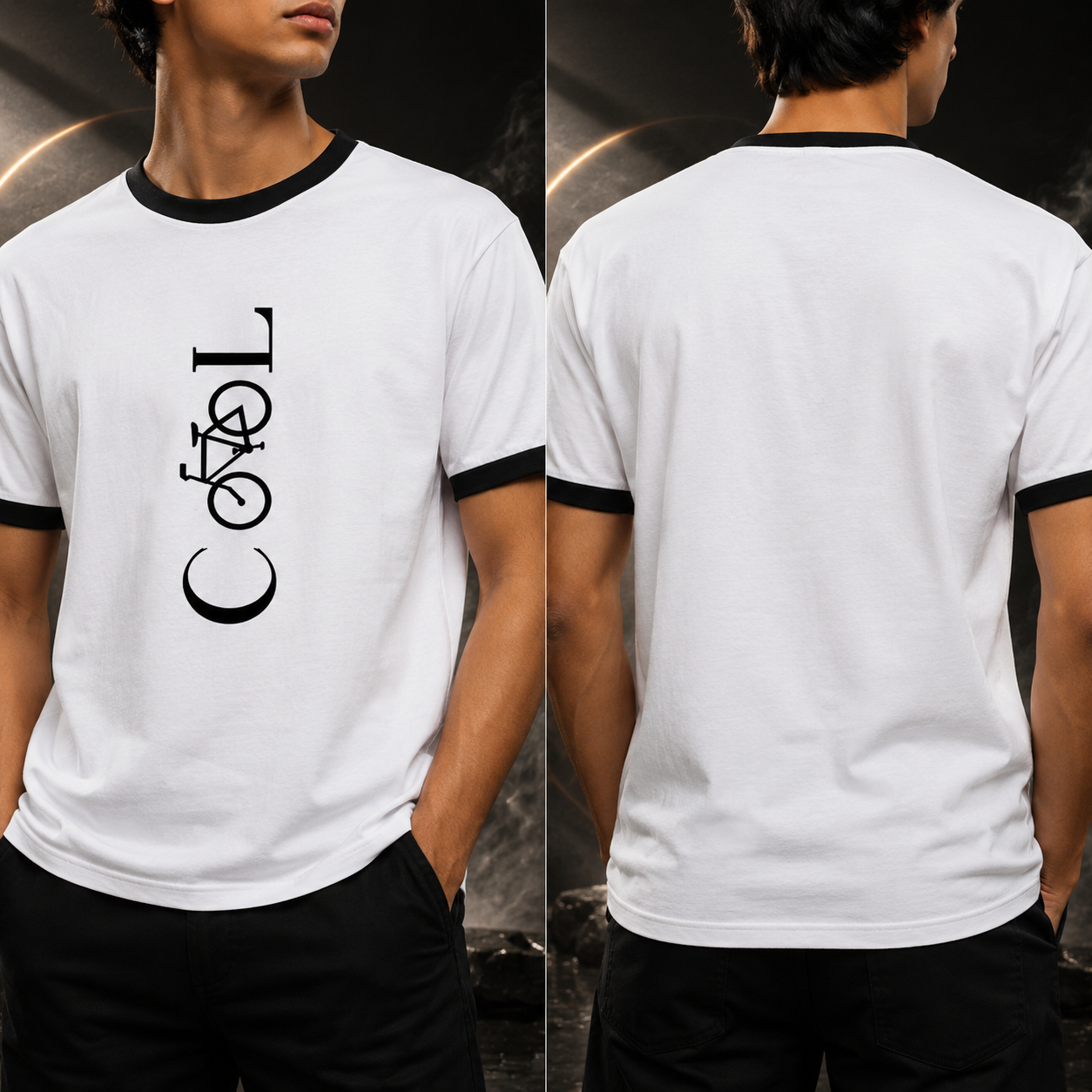 Unisex Ringer T-Shirt- "Freewheel 🚴"