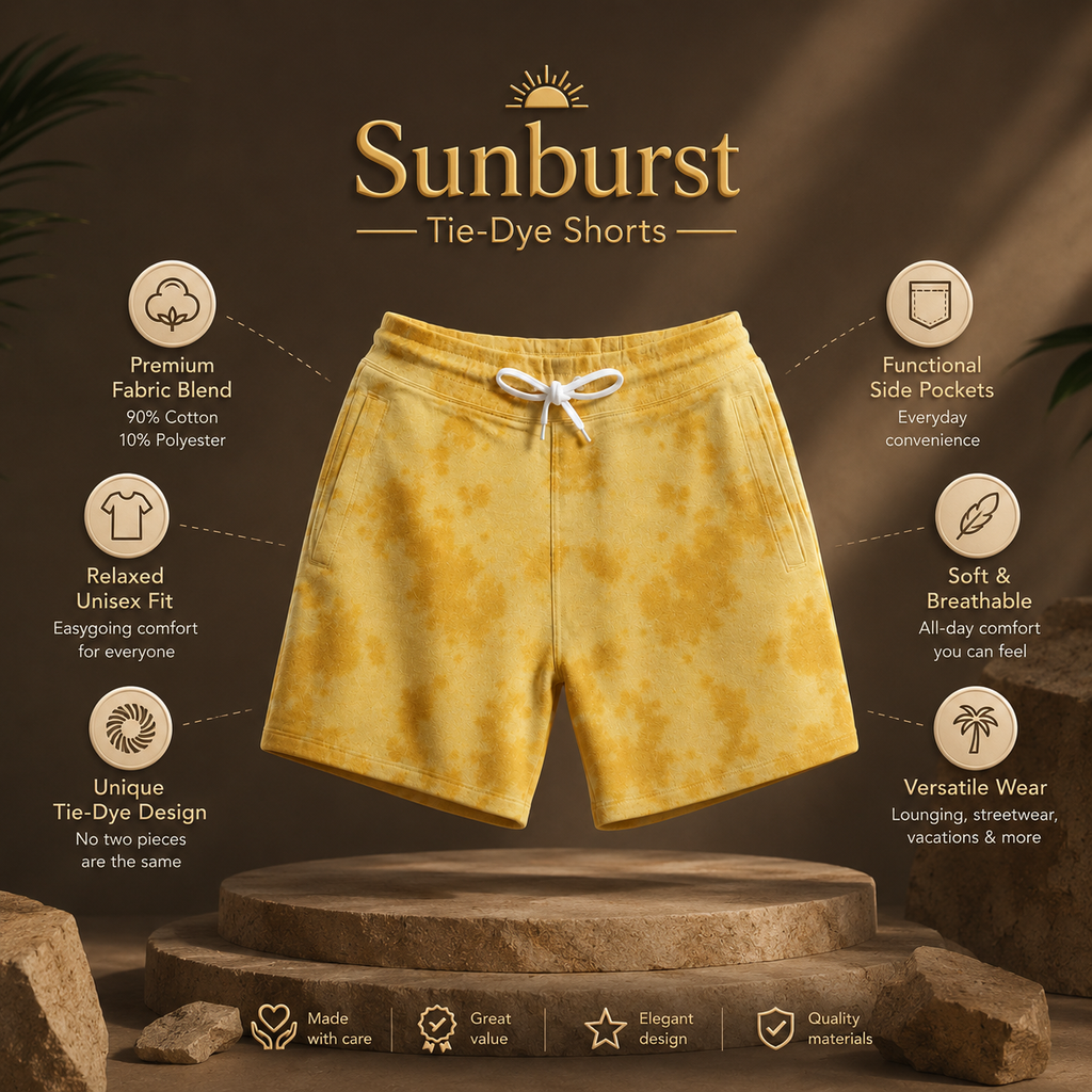 Unisex Tie Dye Shorts