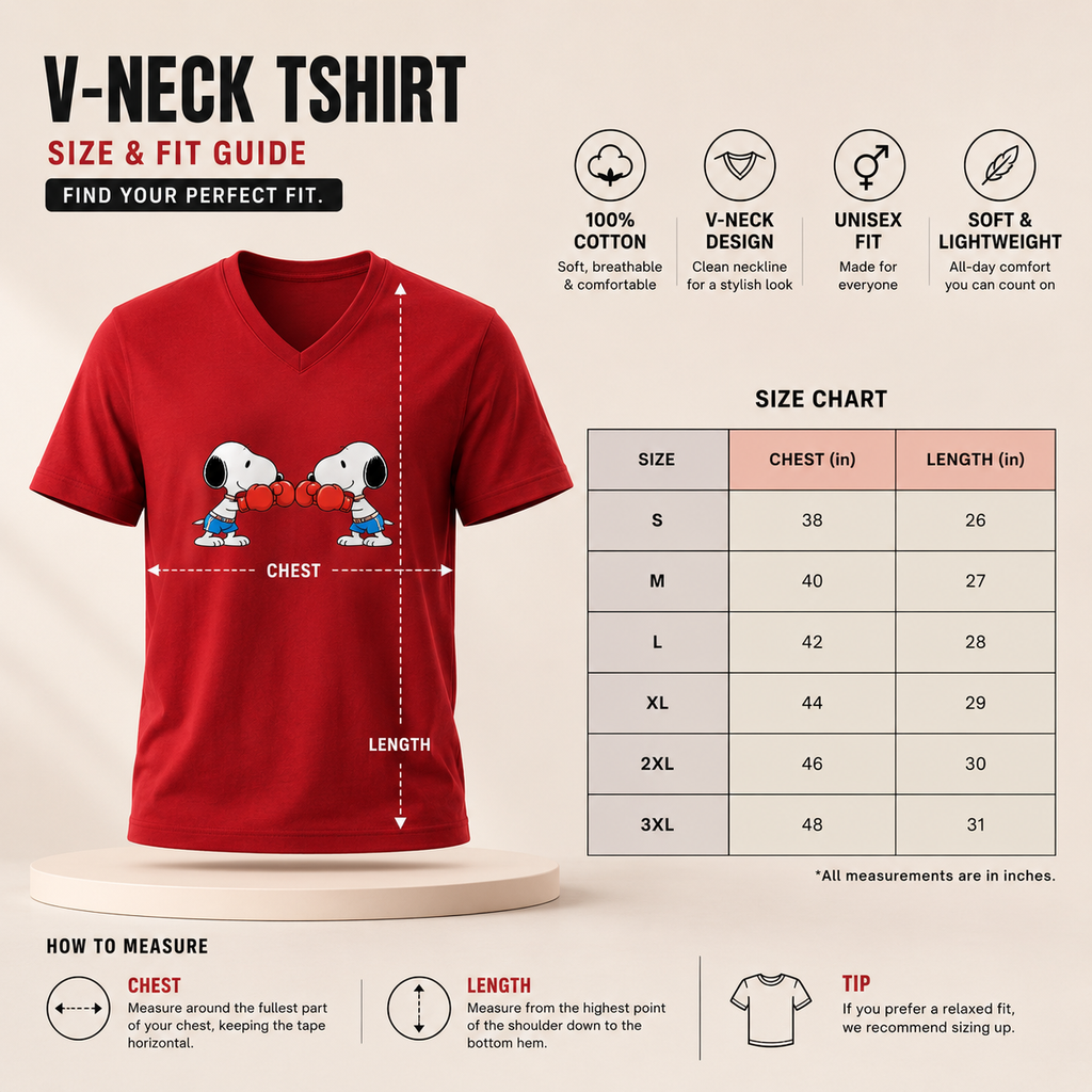 Unisex V Neck T-Shirt- “Clashcute”