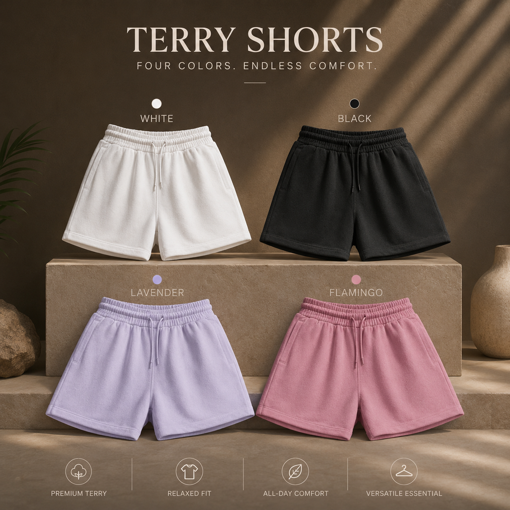 Terry Shorts- Plain