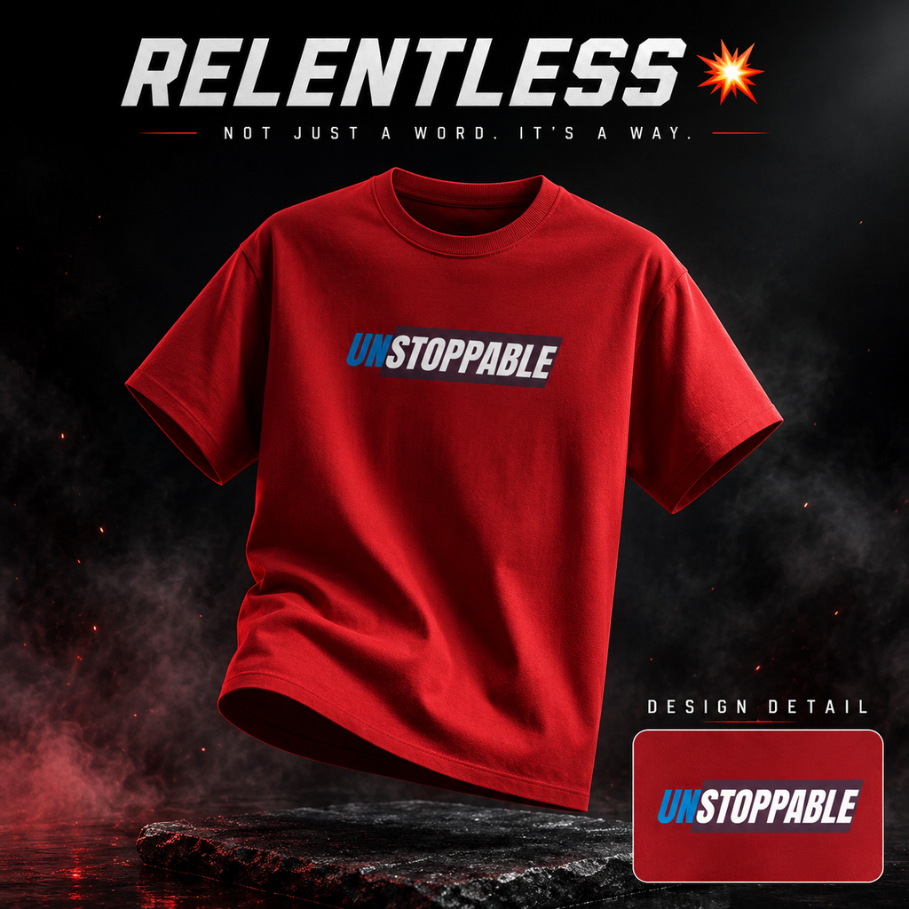 Unisex Crew T-Shirt- "Relentless💥"