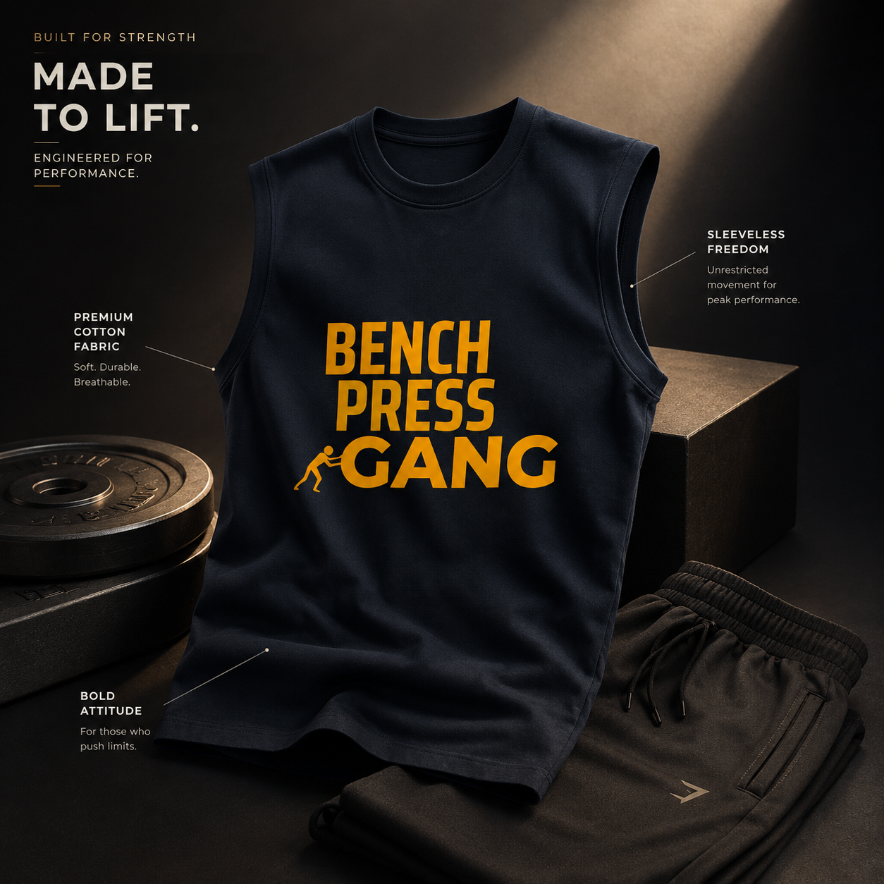 Men's Sleeveless T-Shirt- “Unstoppable”
