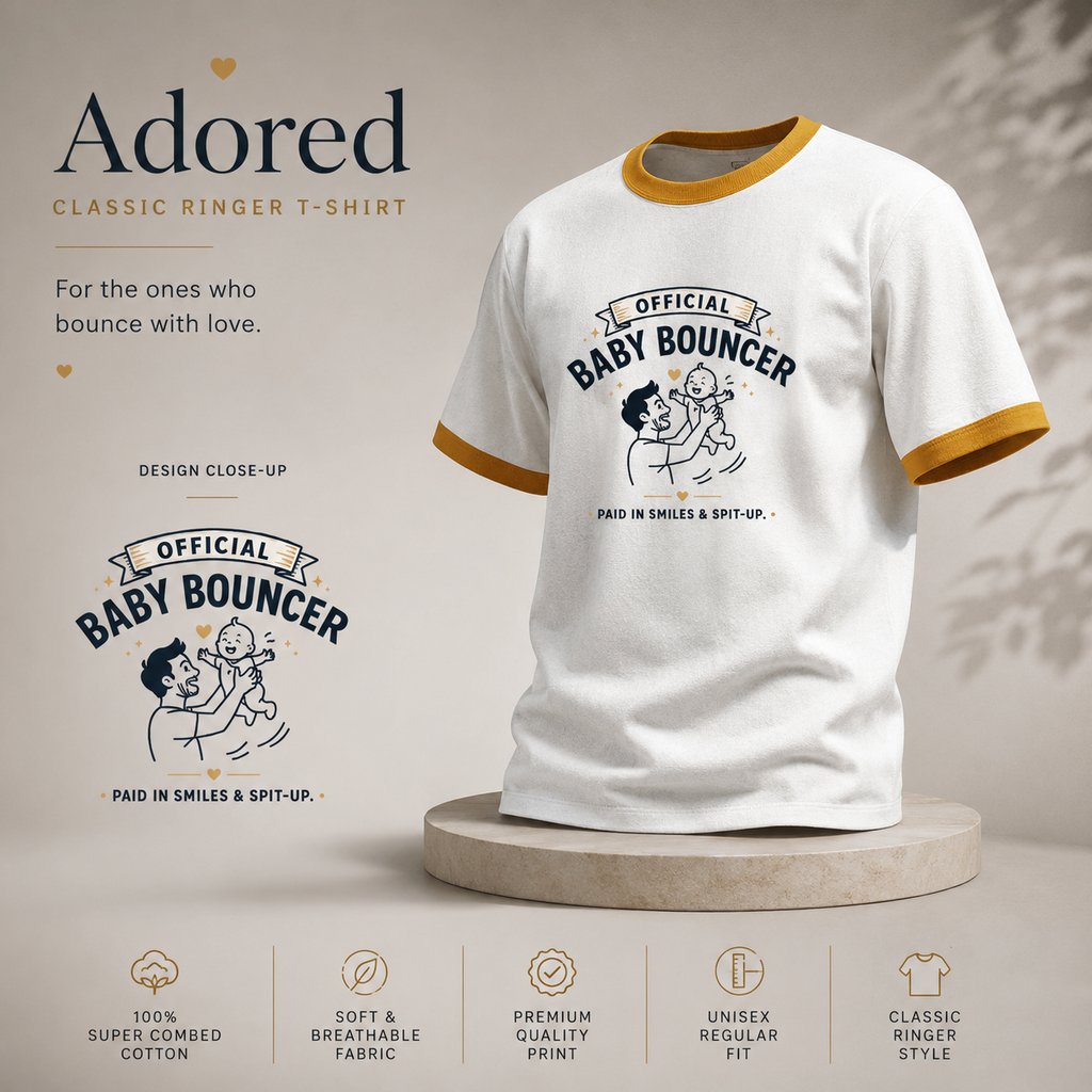Ringer T-Shirt- "Adored"