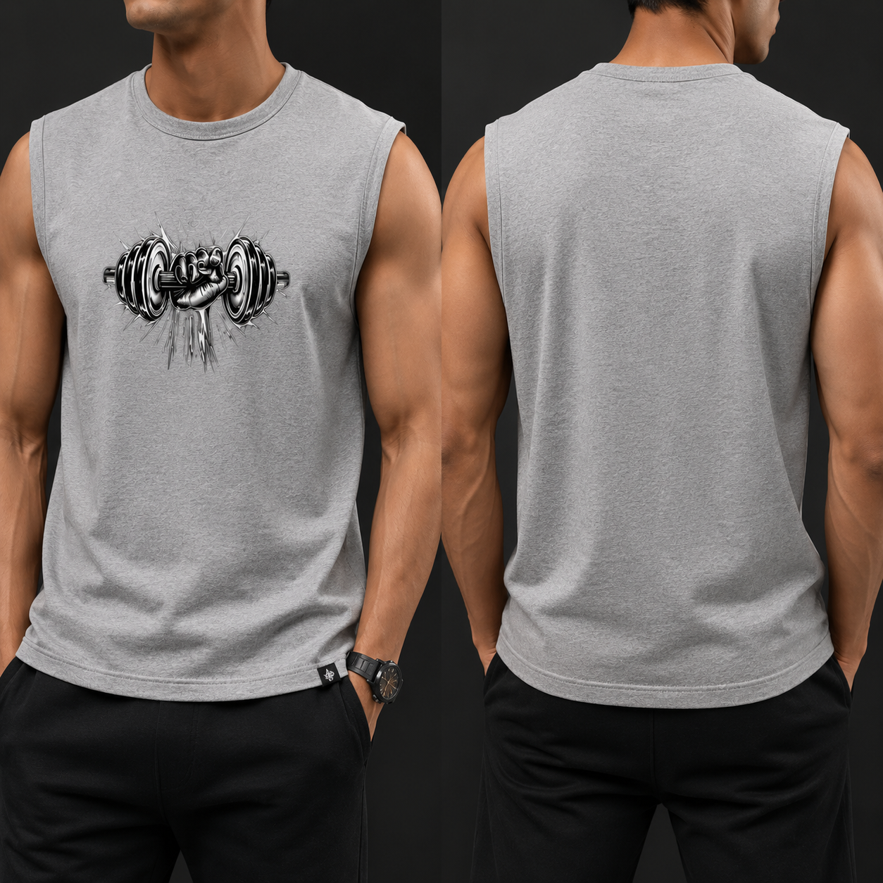 Men's Sleeveless T-Shirt- “Relentless”