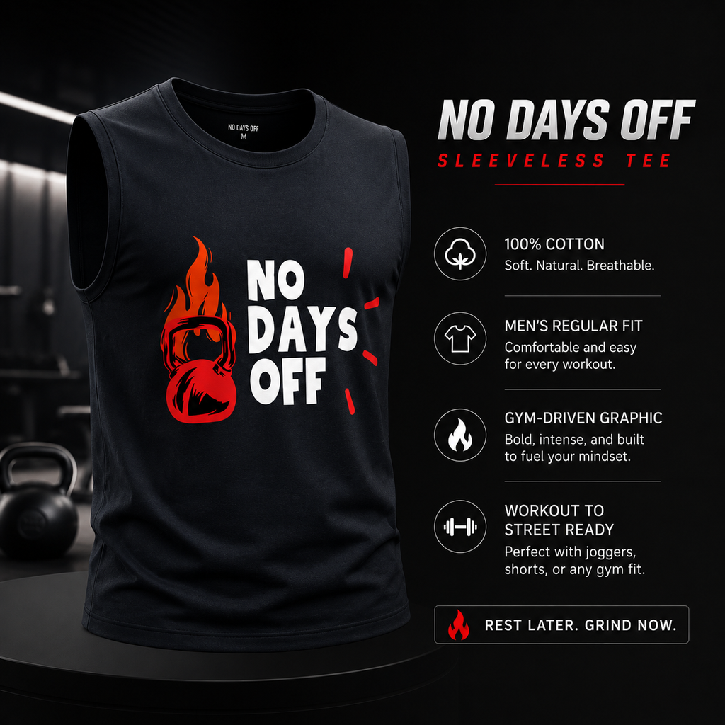 Men's Sleeveless T-Shirt- “Relentless”