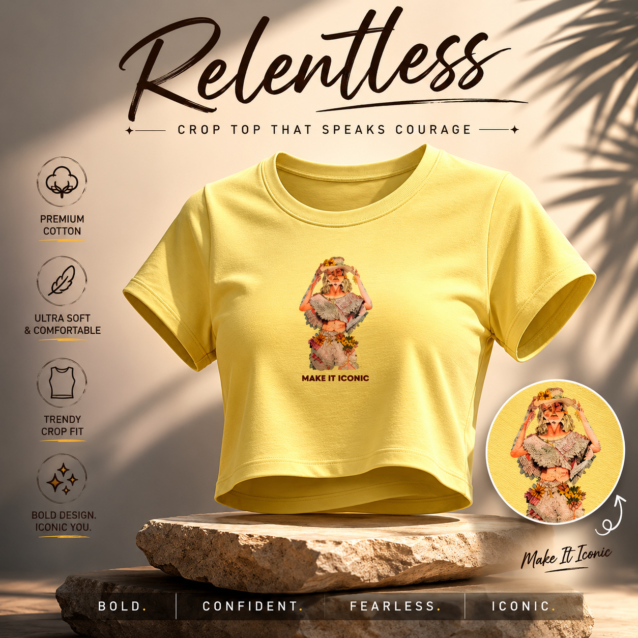 Crop Top- “Relentless”