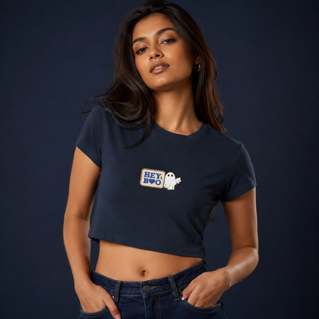 Crop Top- "Hey Boo"
