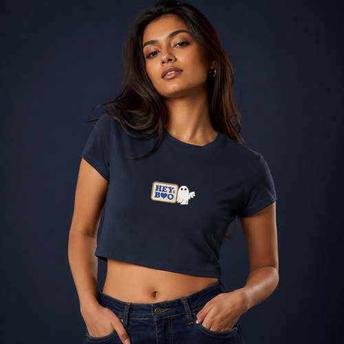 Crop Top- "Hey Boo"