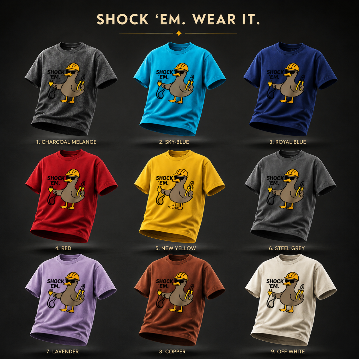 Unisex Crew T-Shirt- "Electrifying"