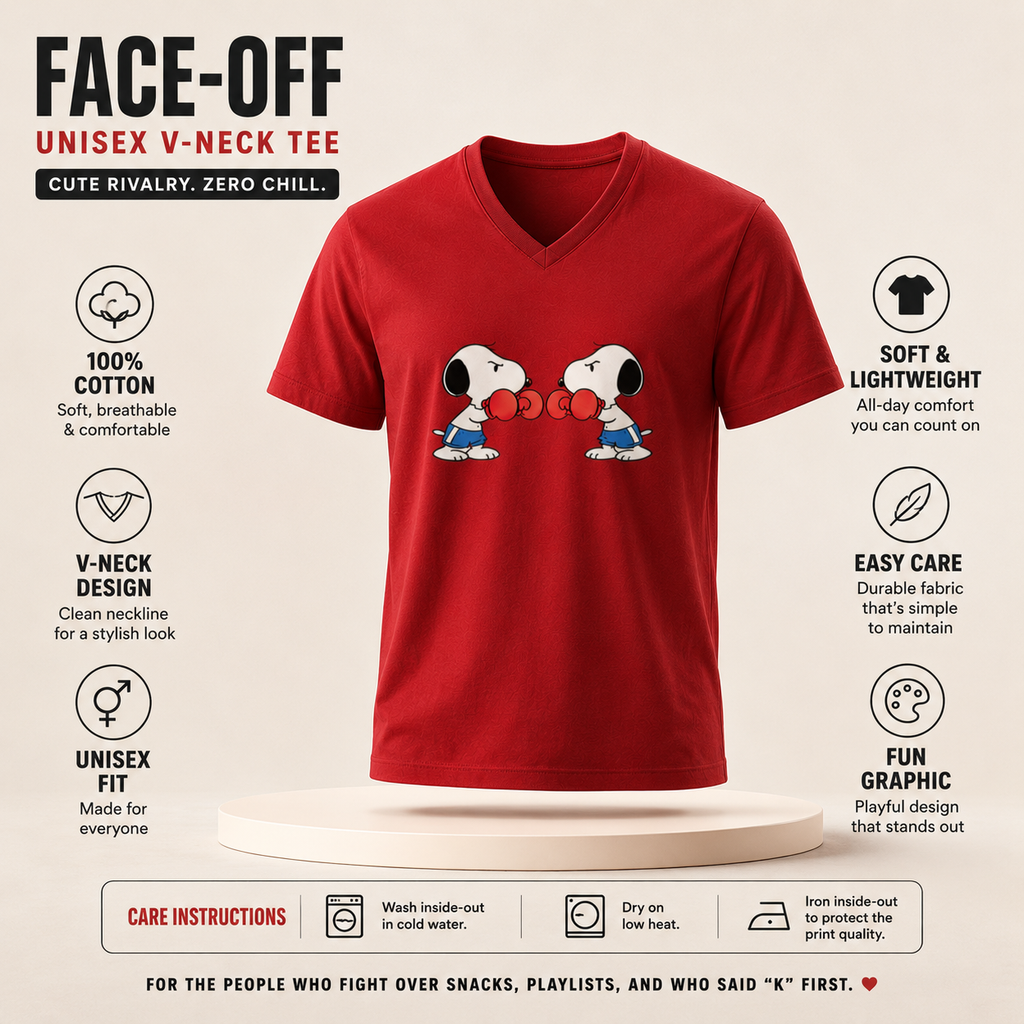 Unisex V Neck T-Shirt- “Clashcute”