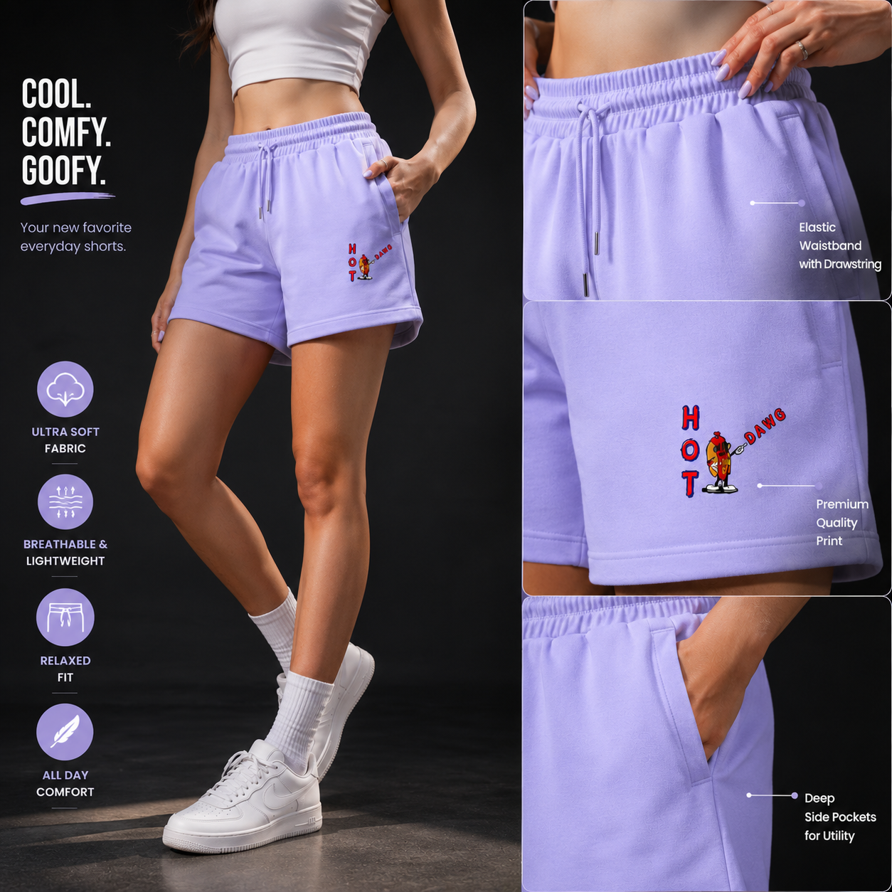 Terry Shorts- “Goofy”