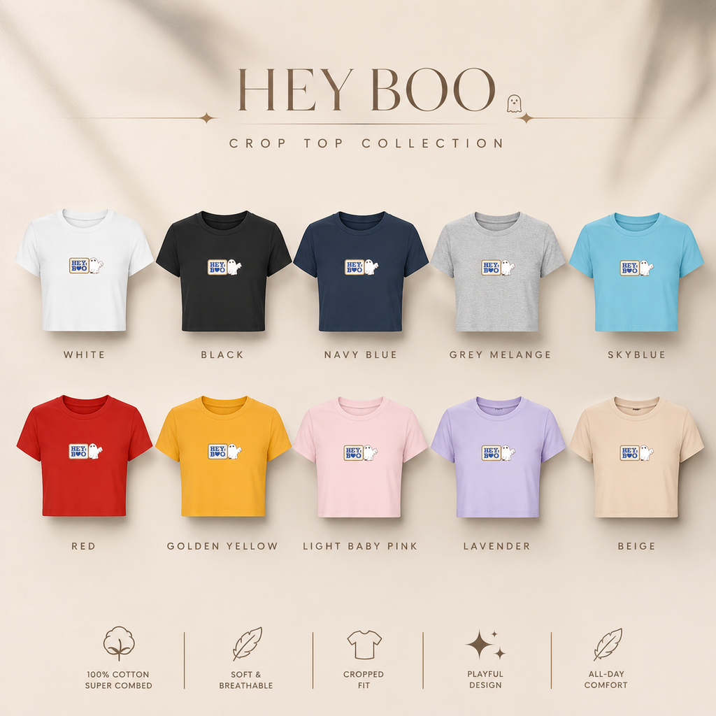 Crop Top- "Hey Boo"