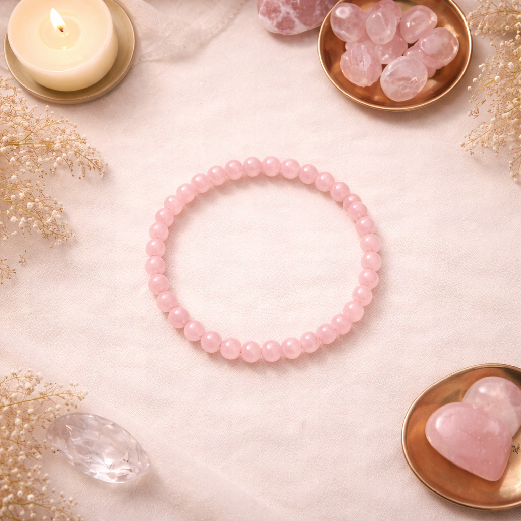 Rose Quartz Crystal Bracelet