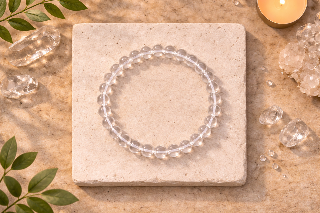 Clear Quartz Crystal Bracelet