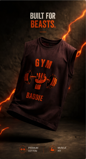 Men's Sleeveless T-Shirt-Gym