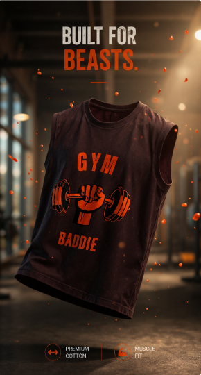 Men's Sleeveless T-Shirt-Gym