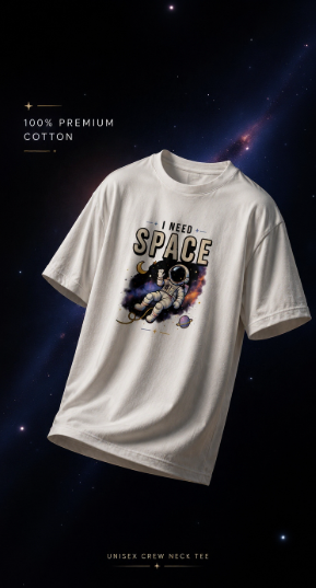 Unisex Oversized T-Shirt- Space