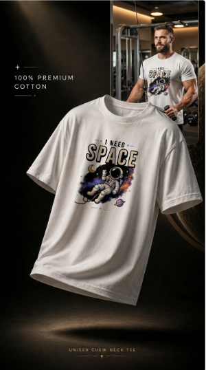 Unisex Oversized T-Shirt- Space