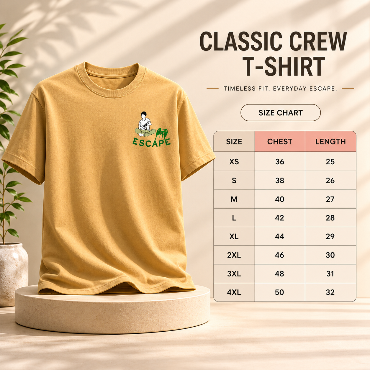 Unisex Crew T-Shirt- “Detached”
