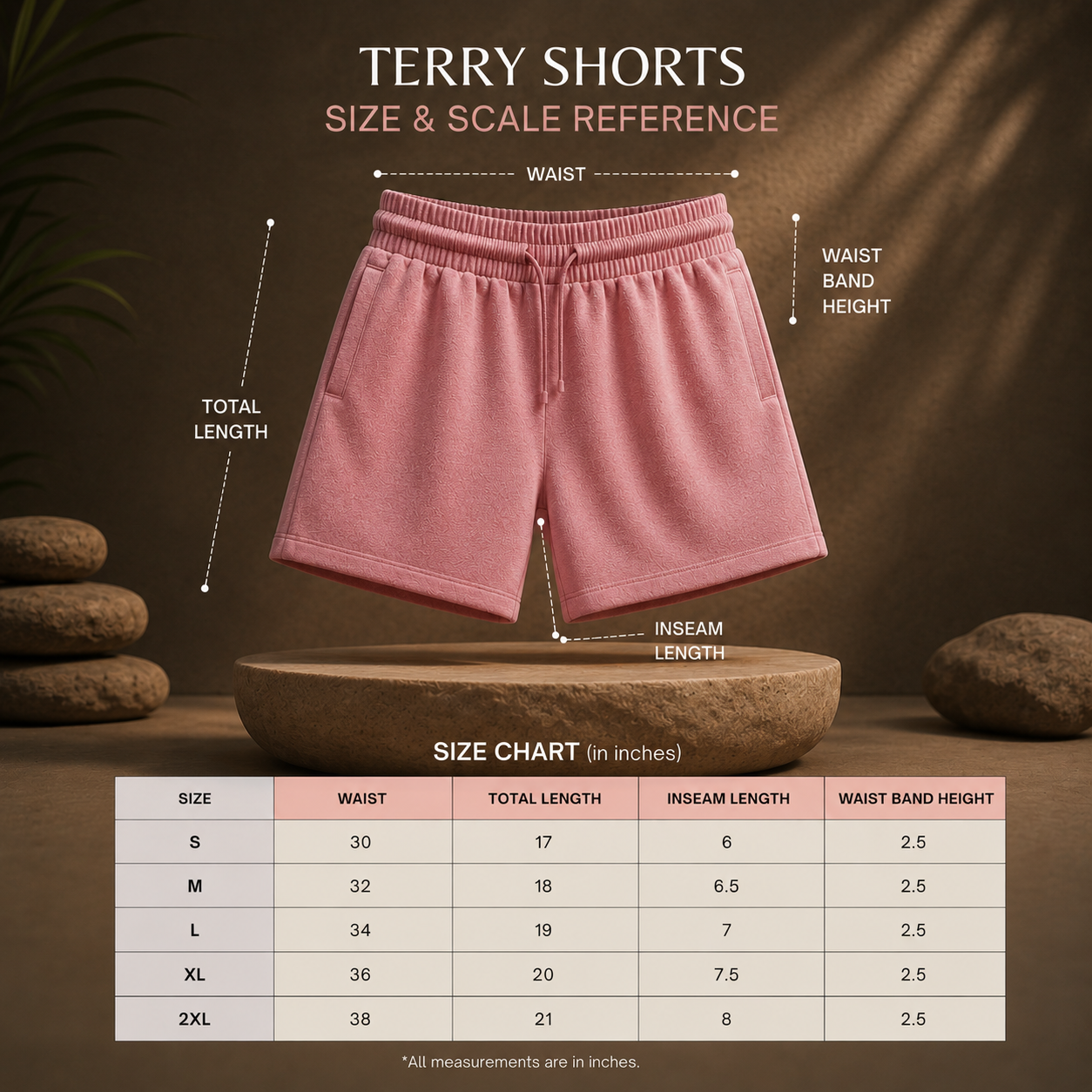 Terry Shorts- Plain