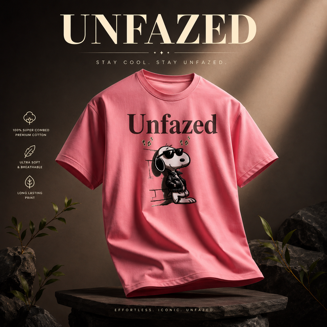 Unisex Crew T-Shirt- “Unfazed”