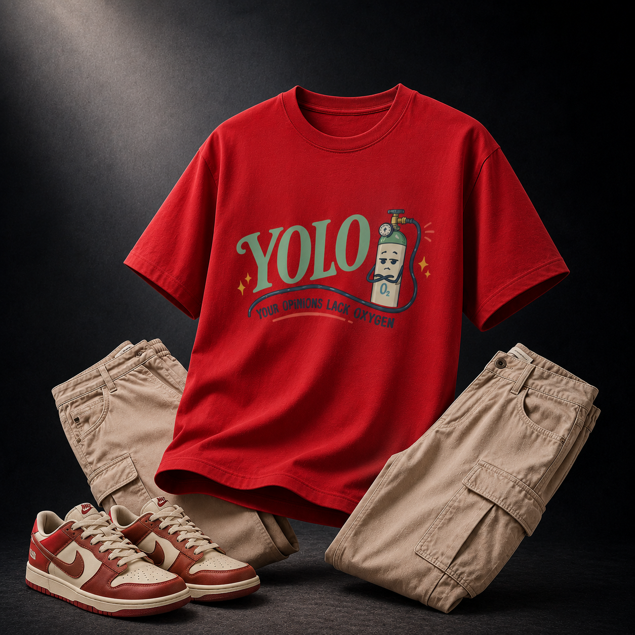 Unisex Crew T-Shirt- "YOLO"