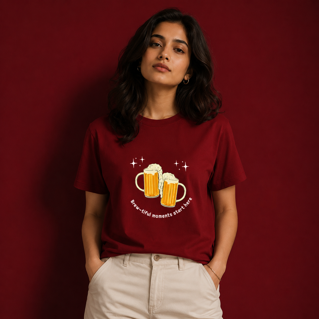 Unisex Stretch T-shirt- "Brew-tiful Moments"