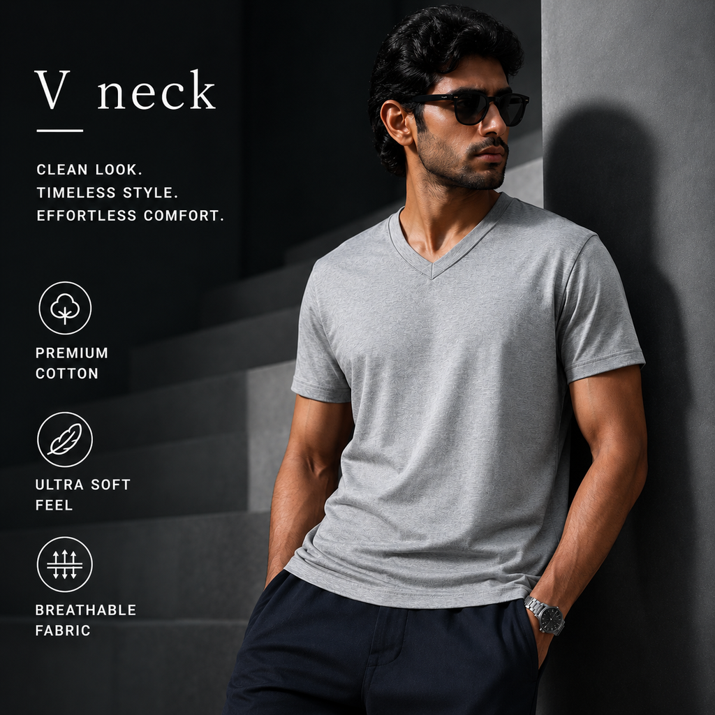 Unisex V Neck T-Shirt