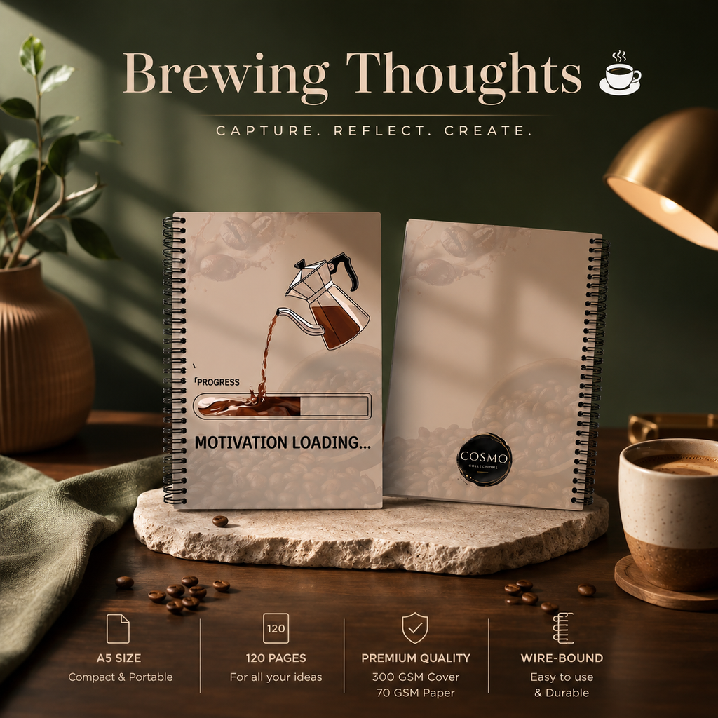 NotePad- "Brewing Thoughts" ☕