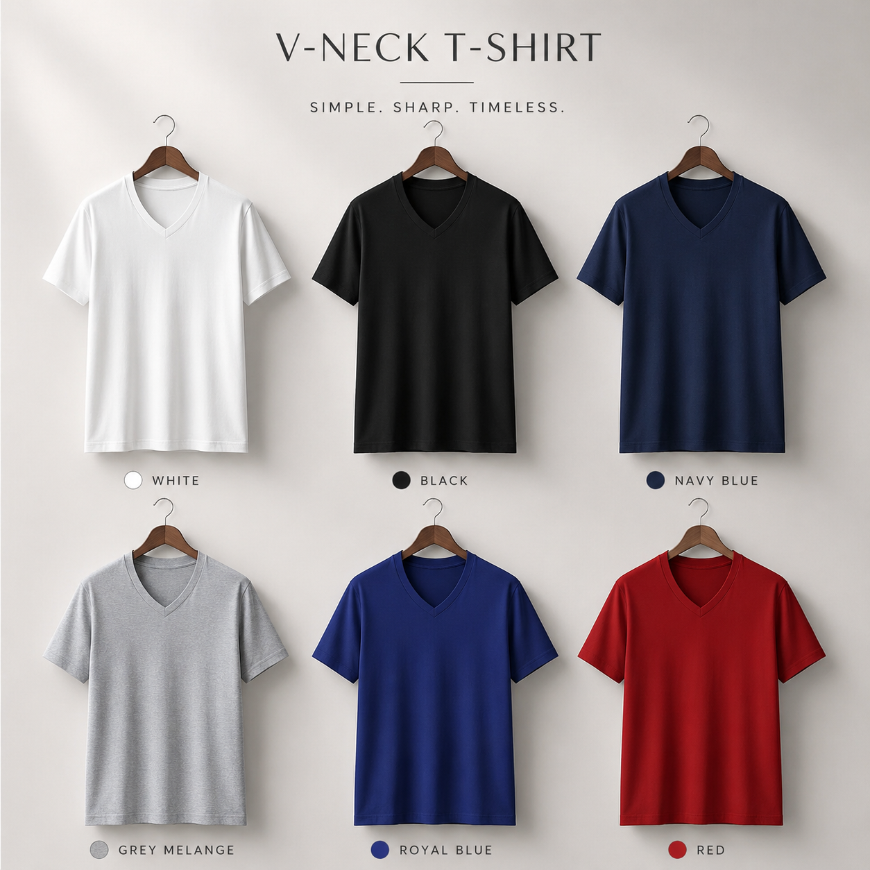 Unisex V Neck T-Shirt