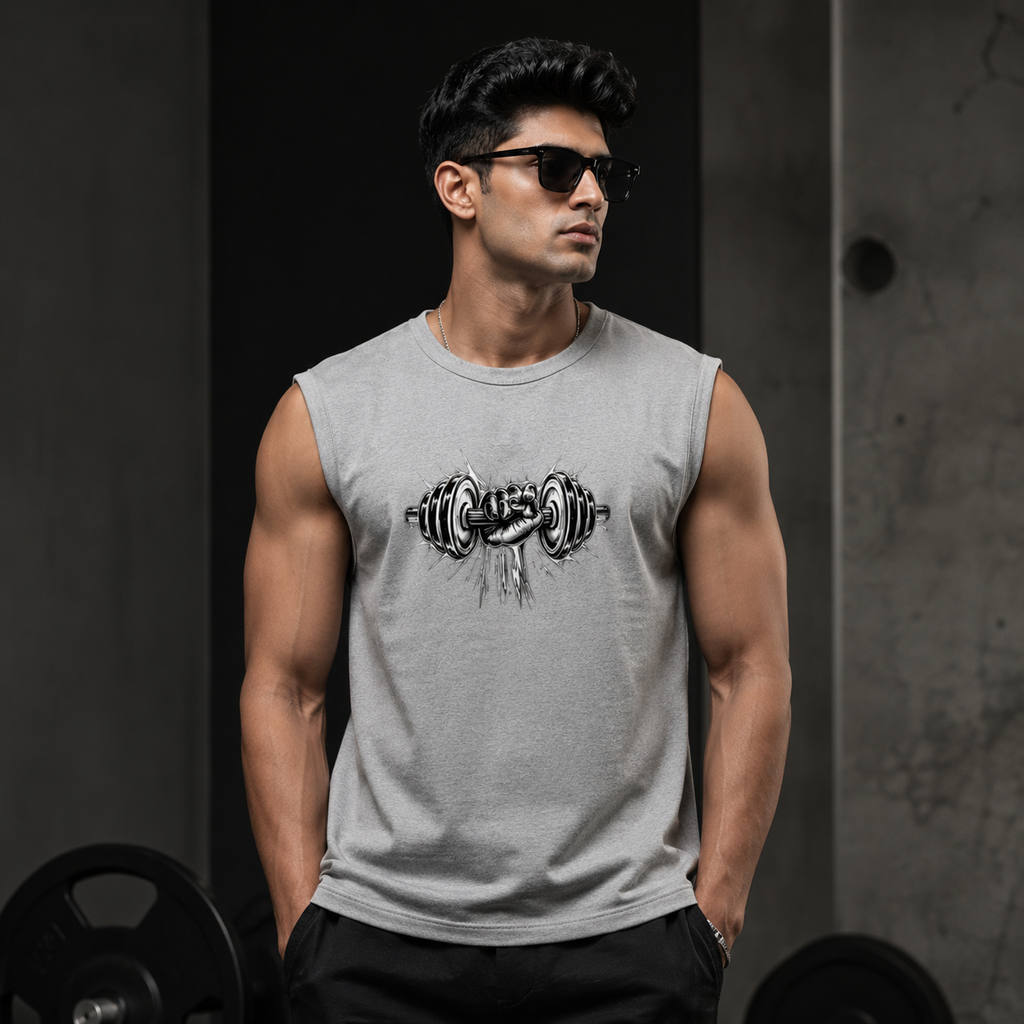 Men's Sleeveless T-Shirt- “Relentless”