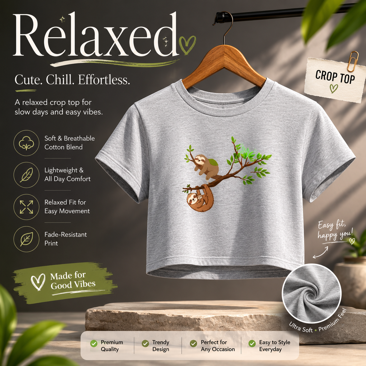 Crop Top- “Relaxed”