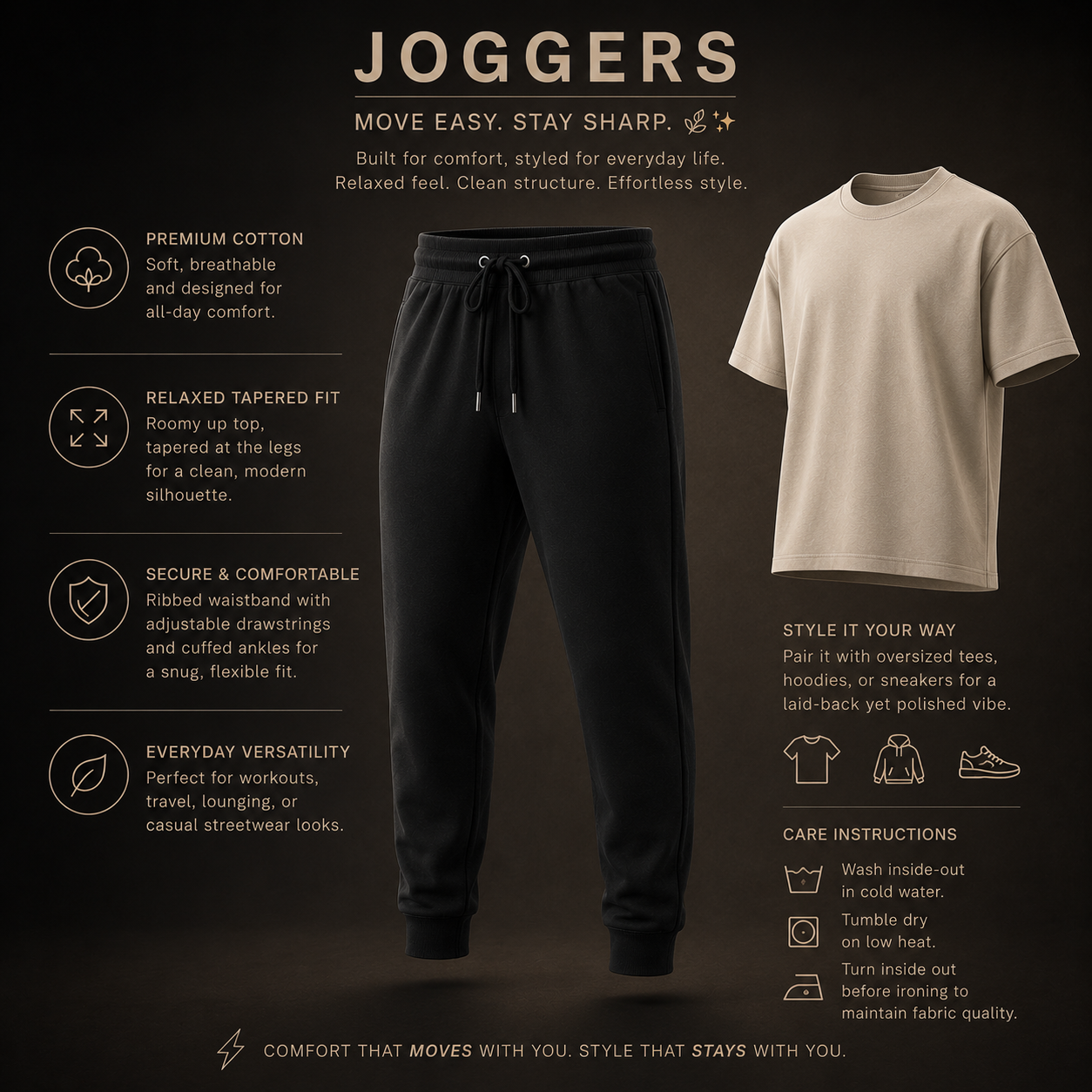 Unisex Joggers- "Shades of Plain"