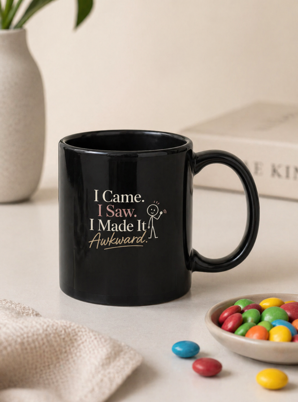 Black Coffee Mug- Awkward