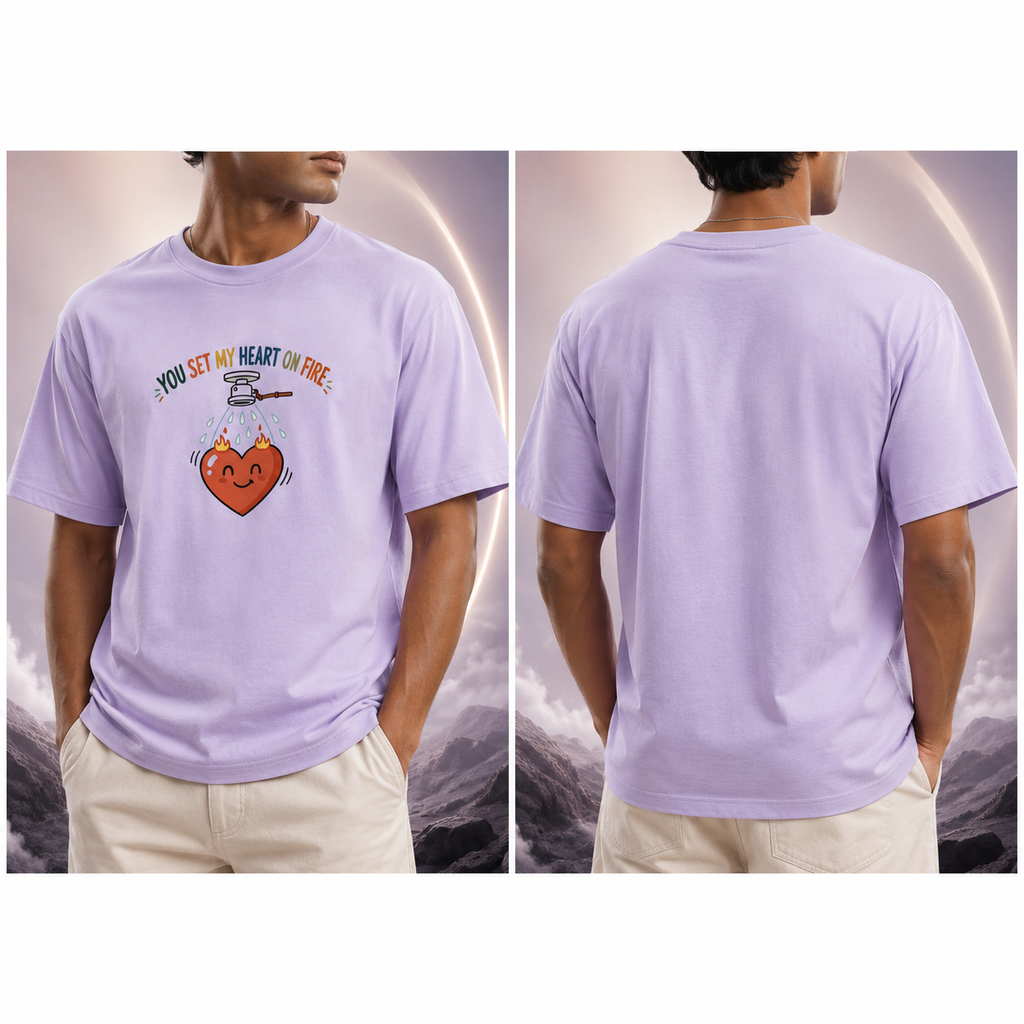Unisex Crew T-Shirt- "Smitten ❤️🔥"