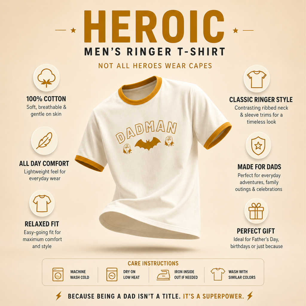 Ringer T-Shirt- "Heroic"