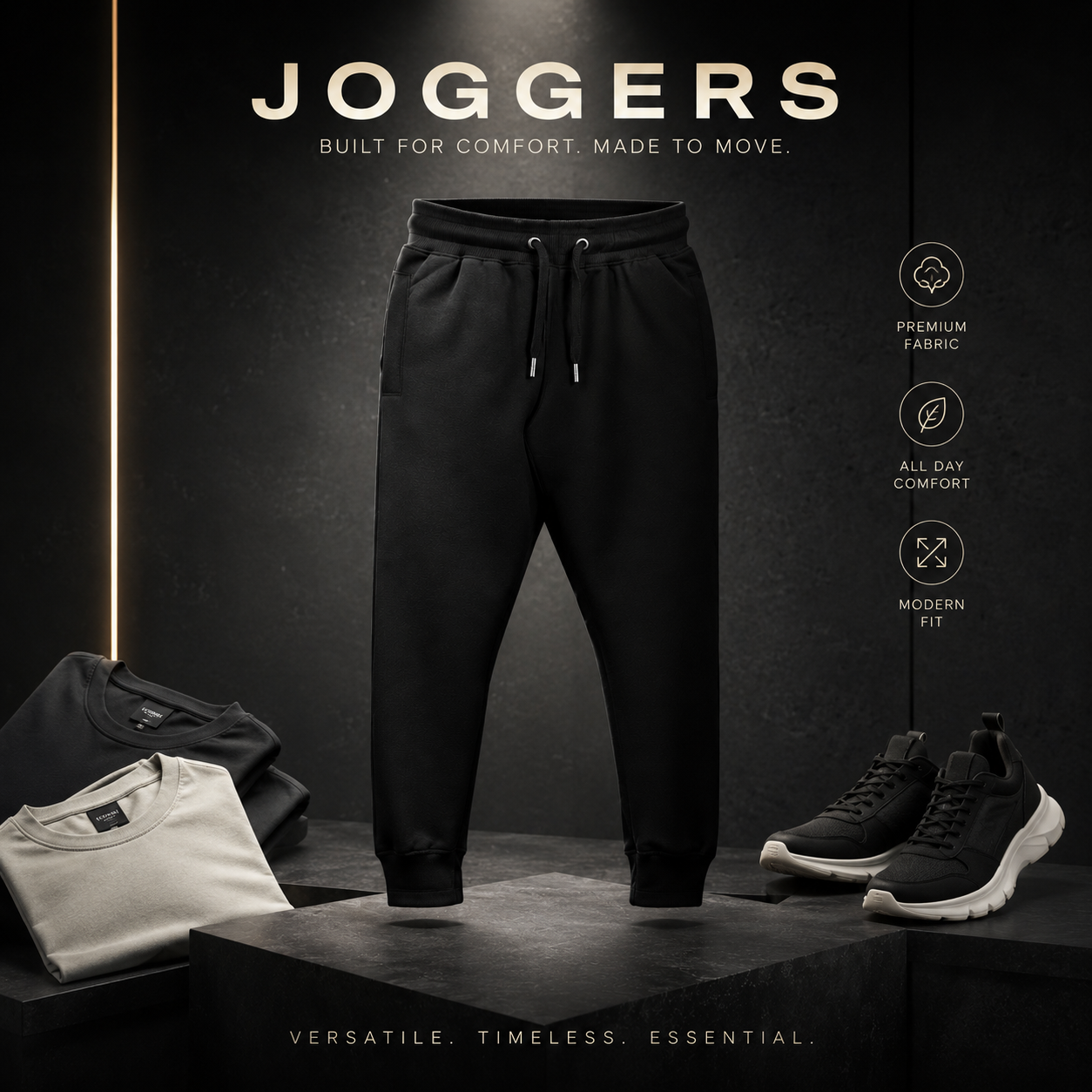 Unisex Joggers- "Shades of Plain"