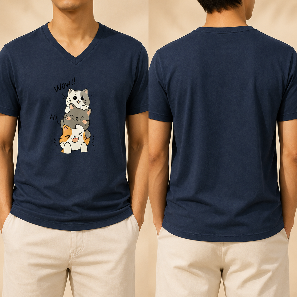 Unisex V Neck T-Shirt- “Effortless”