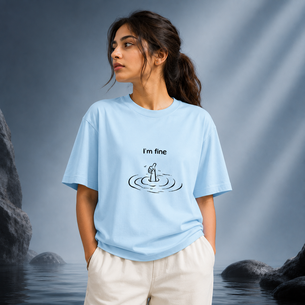 Unisex Stretch T-shirt- "Unbothered 🌊"