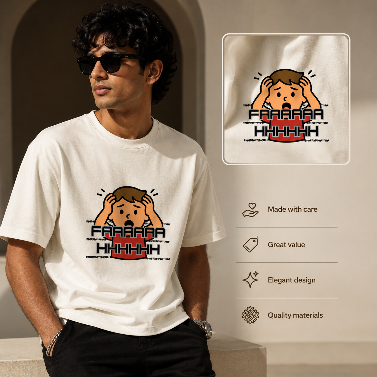 Unisex Crew T-Shirt- Faaah